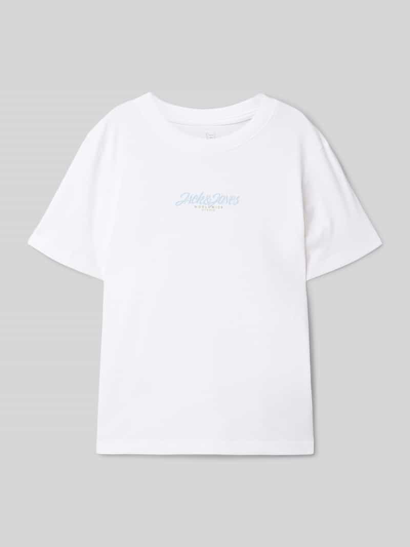 jack & jones T-shirt met labelprint model 'TAVIRA'