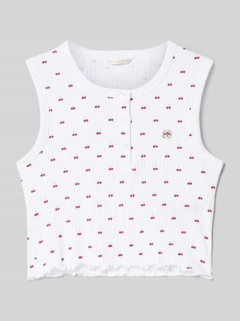 Guess Top met korte knoopsluiting