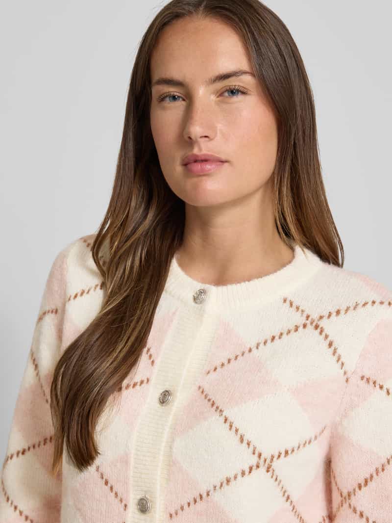 Christian Berg Woman Selection Cardigan met ronde hals en knoopsluiting