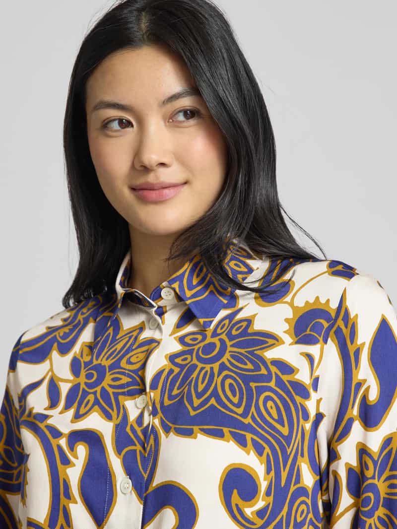 seidensticker Regular fit blouse met doorknoopsluiting