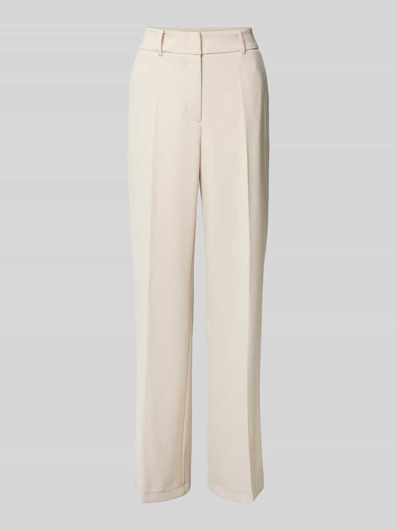 CAMBIO Regular fit stoffen broek met persplooien model 'AMELIE'