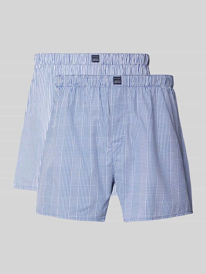 Christian Berg Men Relaxed fit boxershort met labelpatch in een set van 2 stuks