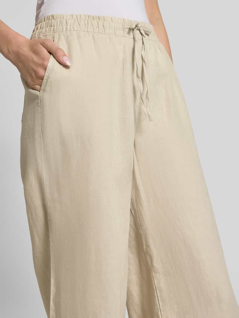 Christian Berg Woman Wide leg stoffen broek met tunnelkoord