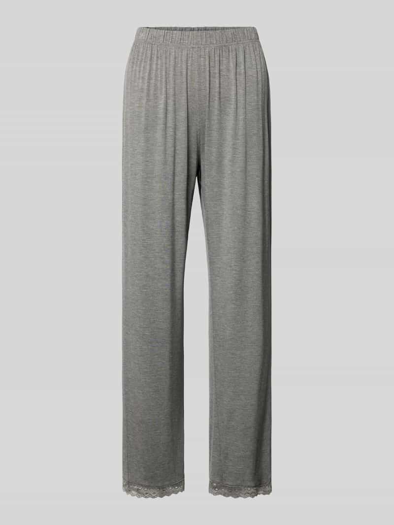 CCDK Copenhagen Regular fit pyjamabroek met kant model 'Jasmin'