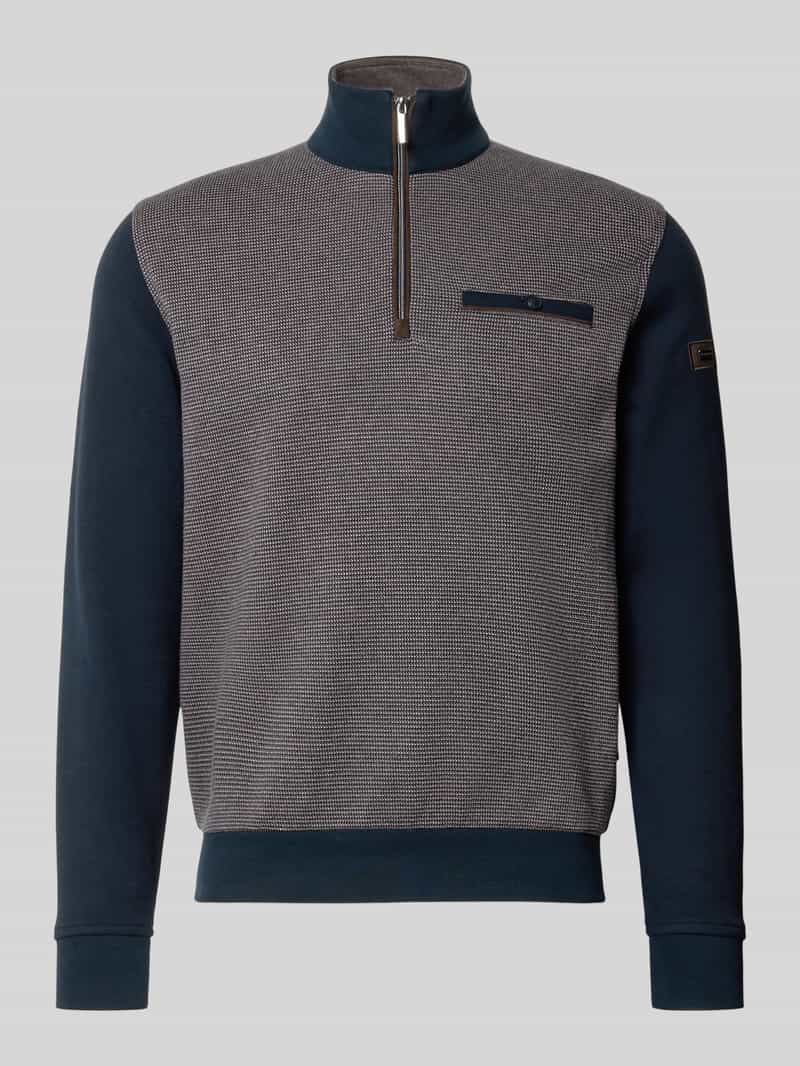Bugatti Sweatshirt met labeldetails