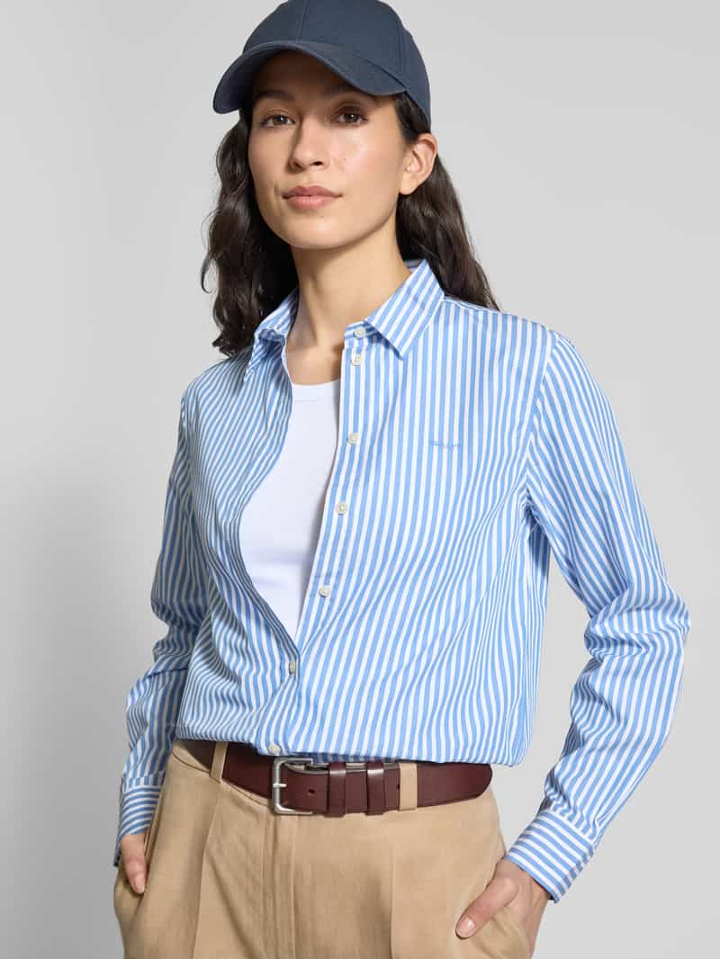 Gant Overhemdblouse met labelstitching