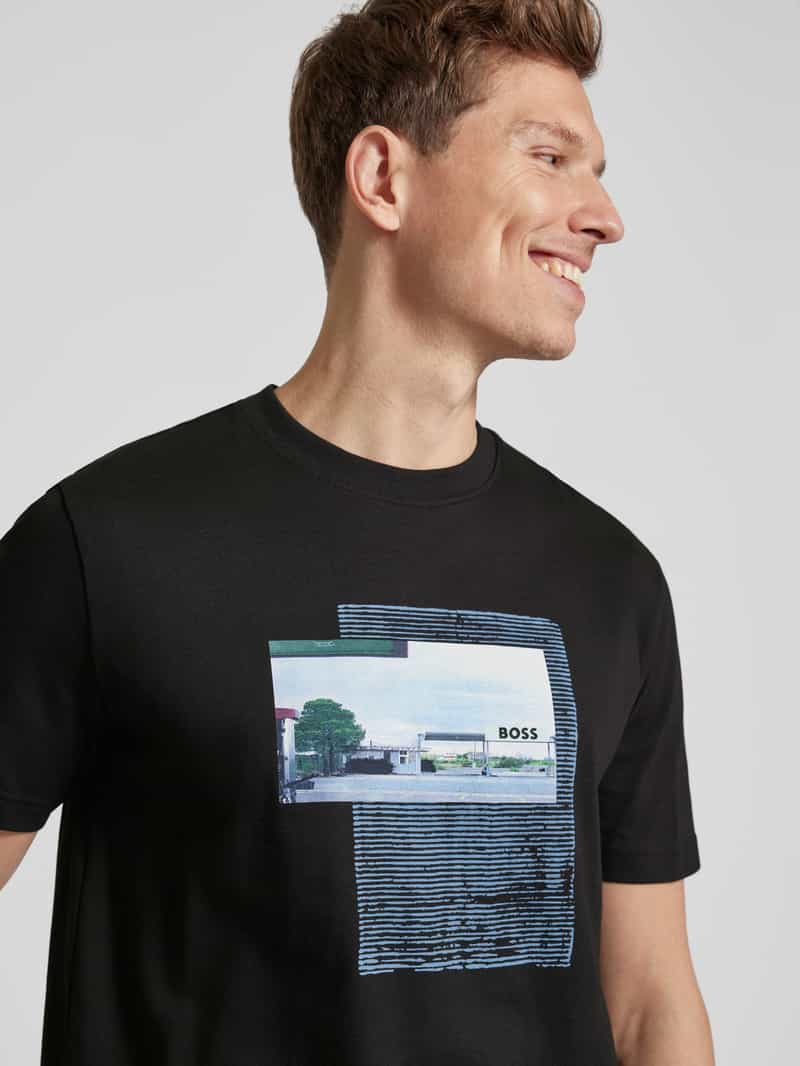 Boss Orange T-shirt met labelprint