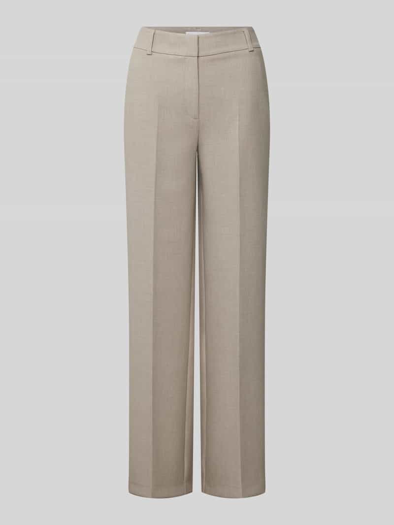 Selected Femme Straight leg stoffen broek met persplooien model 'RITA'