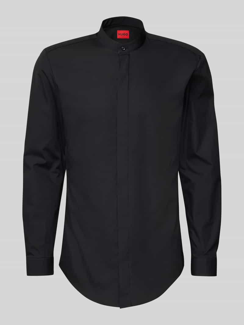 HUGO Slim fit zakelijk overhemd met maokraag model 'KALEB'