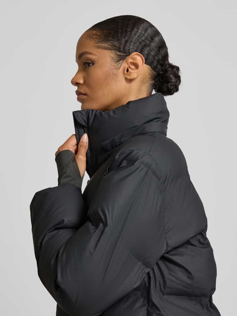NEO NOIR Gewatteerde lange jas met capuchon model 'Viviana'