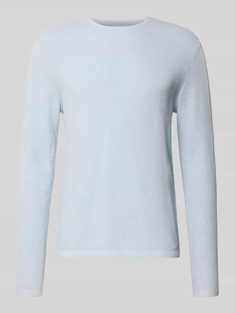 jack & jones Gebreide pullover met geribde ronde hals model 'GEORGE'