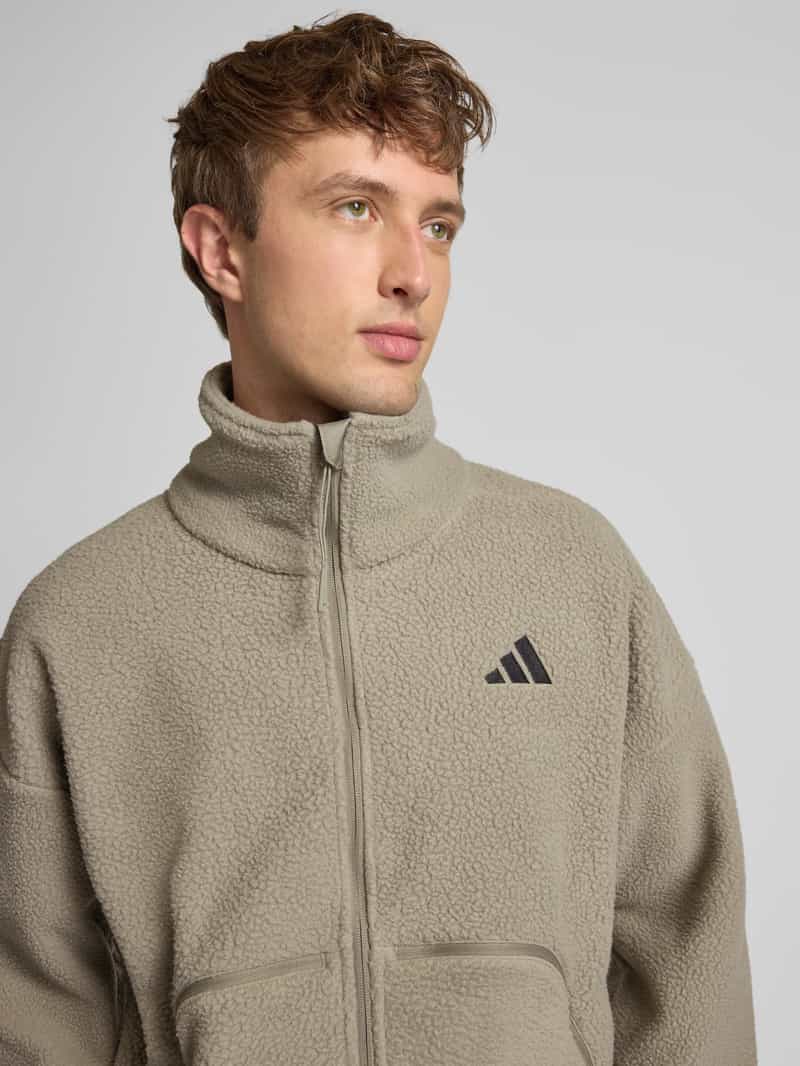 adidas Sportswear Fleecejack met labelstitching