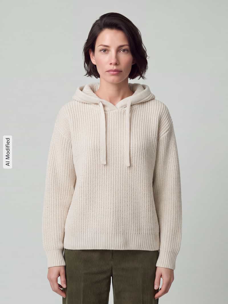 Vero Moda Regular fit pullover met capuchon en tunnelkoord