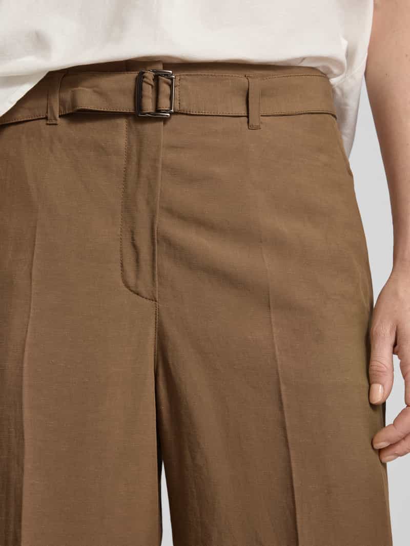 RAFFAELLO ROSSI Broek van een mix van viscose en linnen model 'ANAIS'