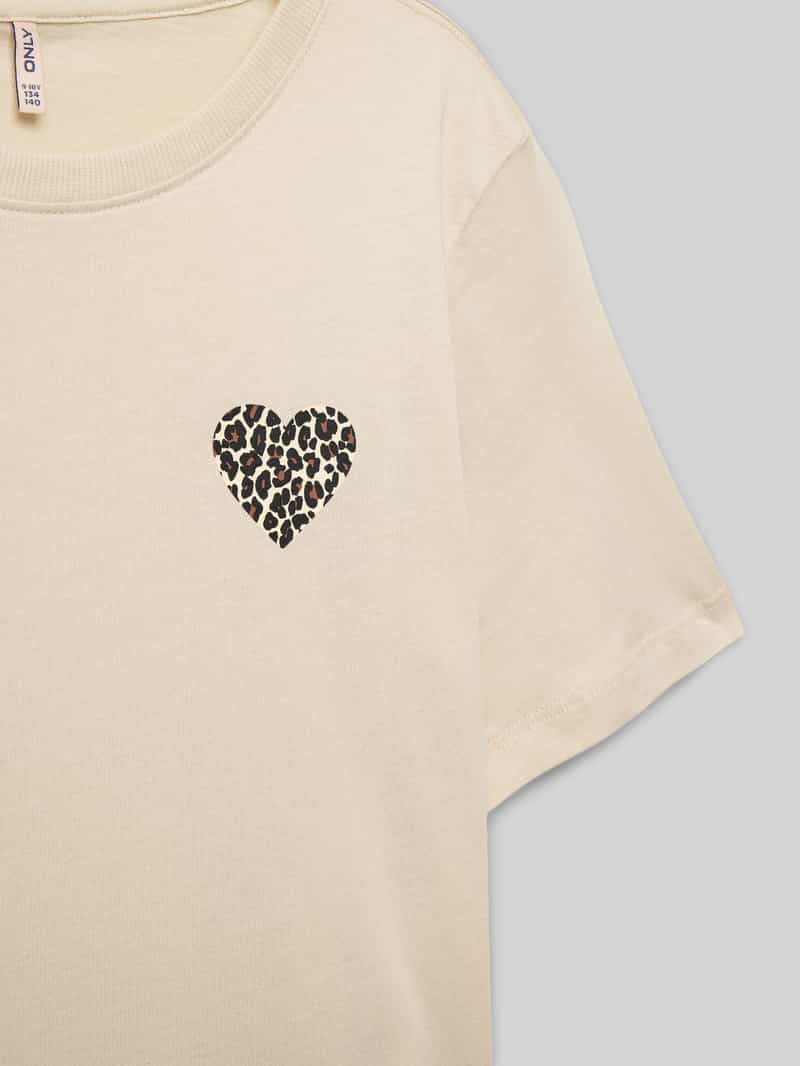 Only Regular fit T-shirt van puur katoen model 'REX'