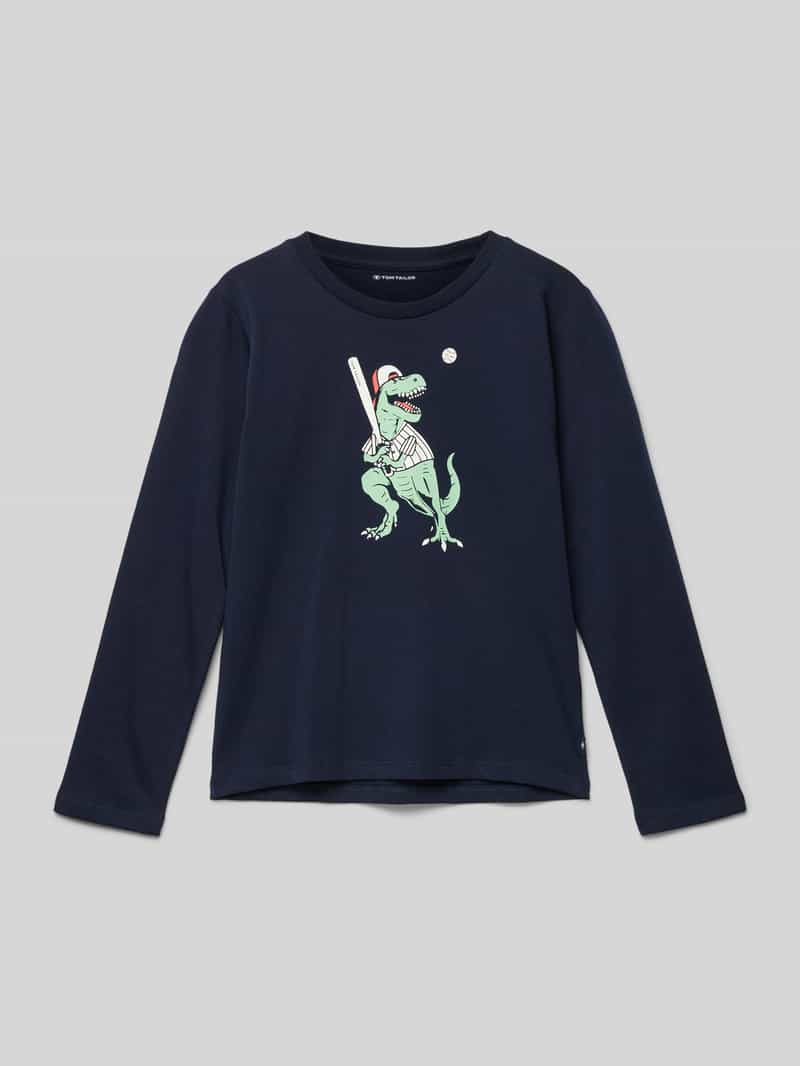 Tom Tailor Regular fit shirt met lange mouwen en motiefprint