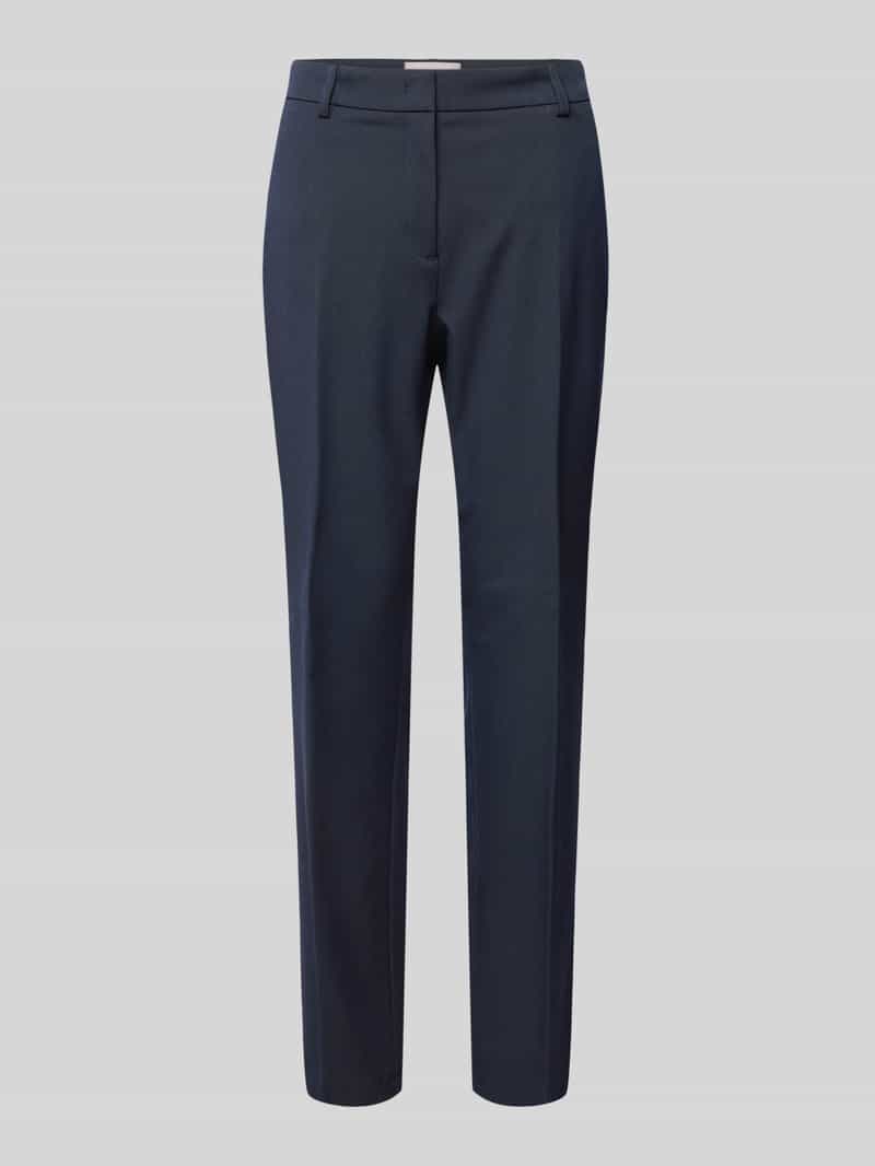 Christian Berg Woman Selection Slim fit stoffen broek met persplooien