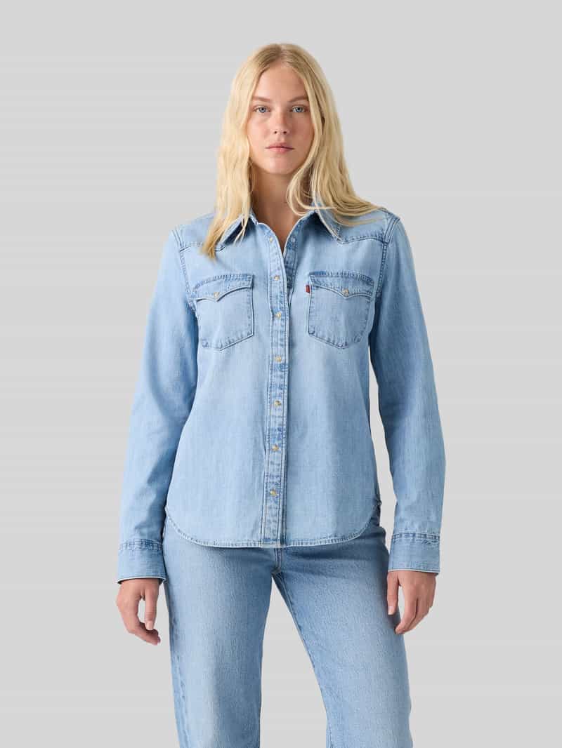 Levi's 300 relaxed fit jeansblouse van katoenmix