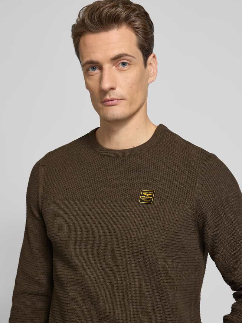 PME Legend Gebreide pullover met ribboorden