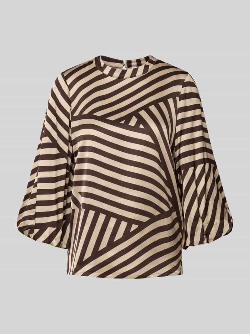 comma Blouse met ronde hals