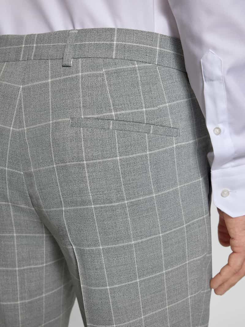 Boss Slim fit pantalon met persplooien model 'Lenon'