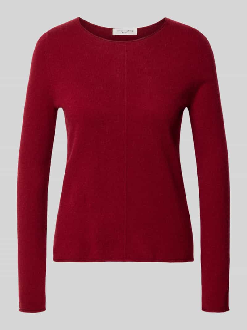 Regular fit gebreide pullover van puur kasjmier