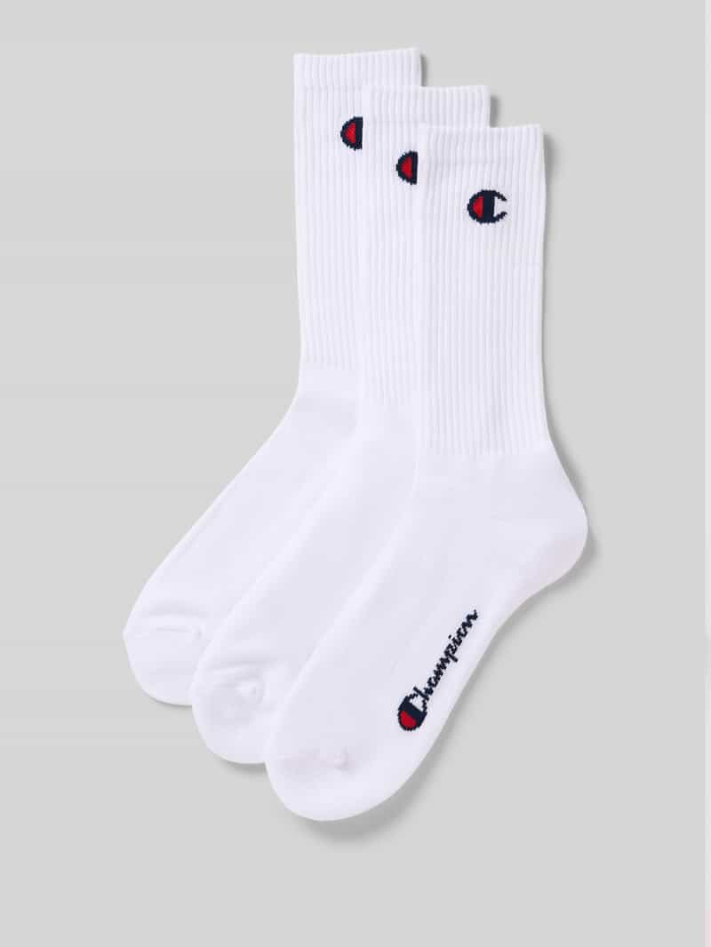 Sokken met labeldetail in een set van 3 paar, model 'Crew Socks'