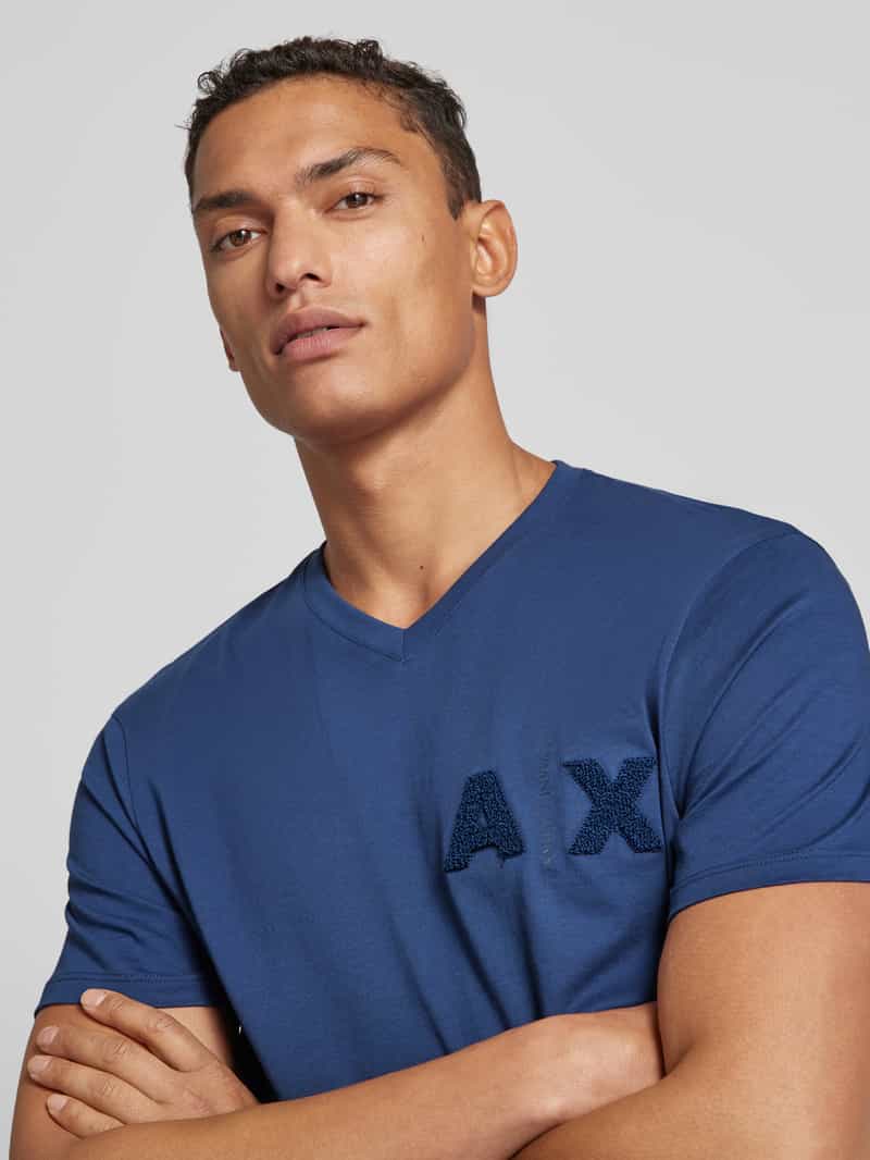 Armani Exchange T-shirt met labelbadges