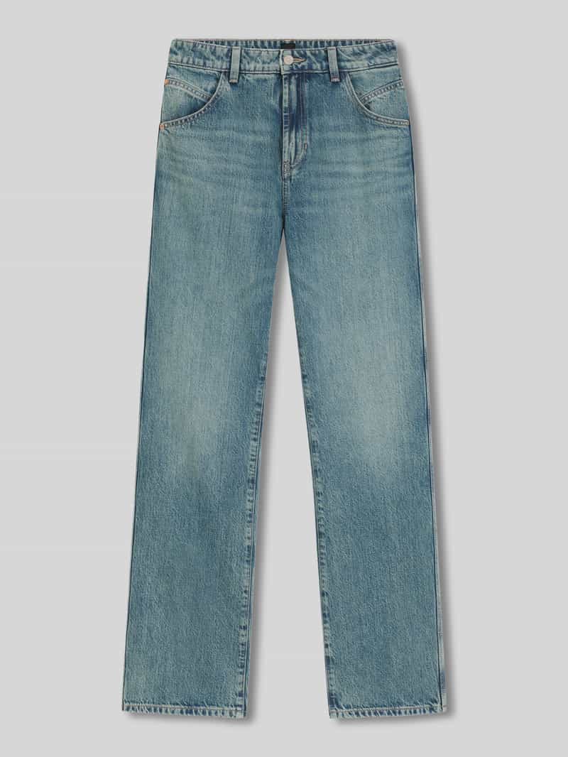 Boss Orange Loose fit jeans van een mix van katoen en lyocell model 'ADA'