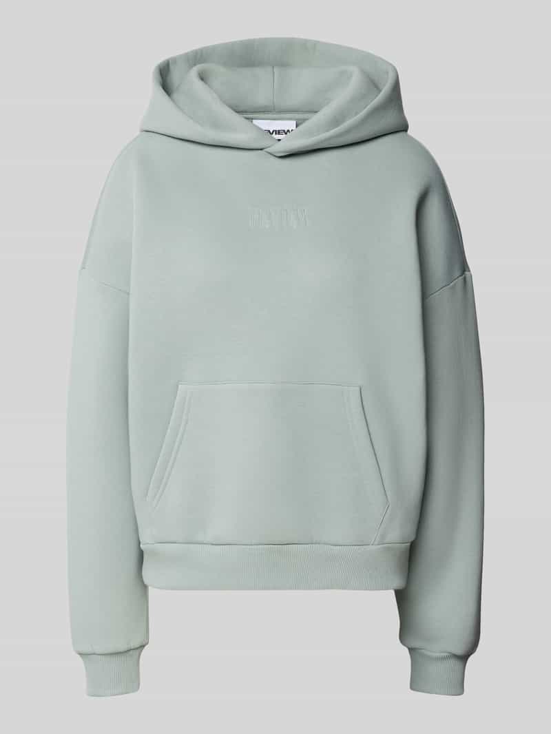 Review Hoodie met labelstitching