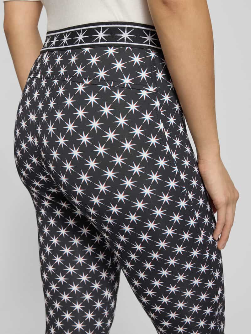 Marc Cain Flared fit stoffen broek met elastische band