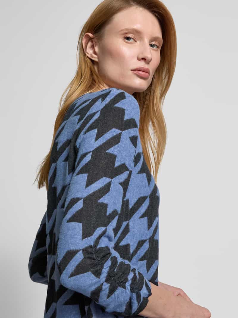 Tom Tailor Regular fit shirt met 3 4-mouwen van viscosemix met all-over motief