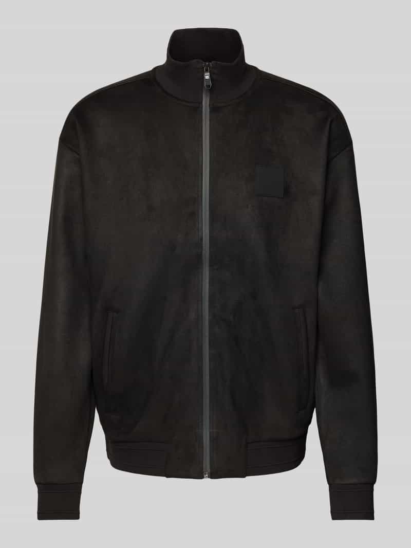 BOSS Green Sweatjack met steekzakken model 'Sutton'
