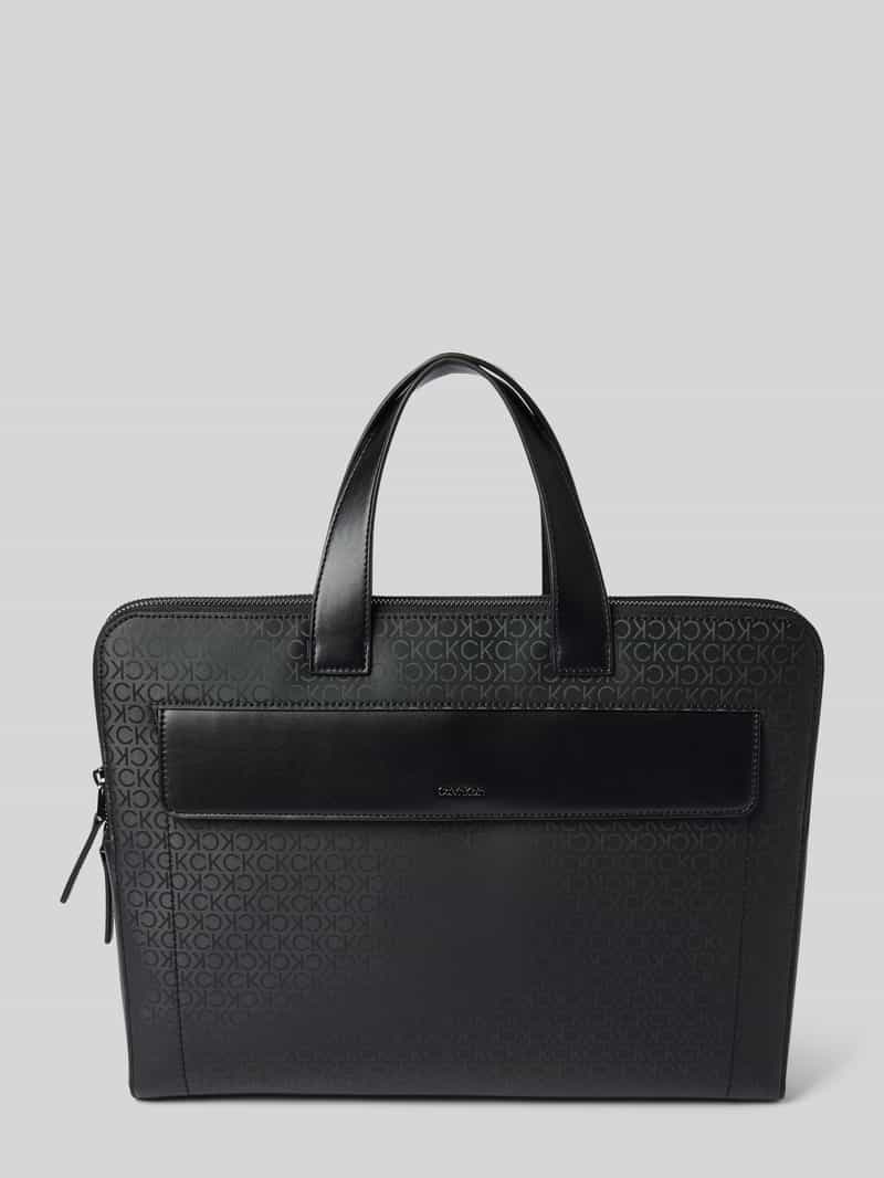 CK Calvin Klein Laptoptas met handgrepen model 'SLEEK'