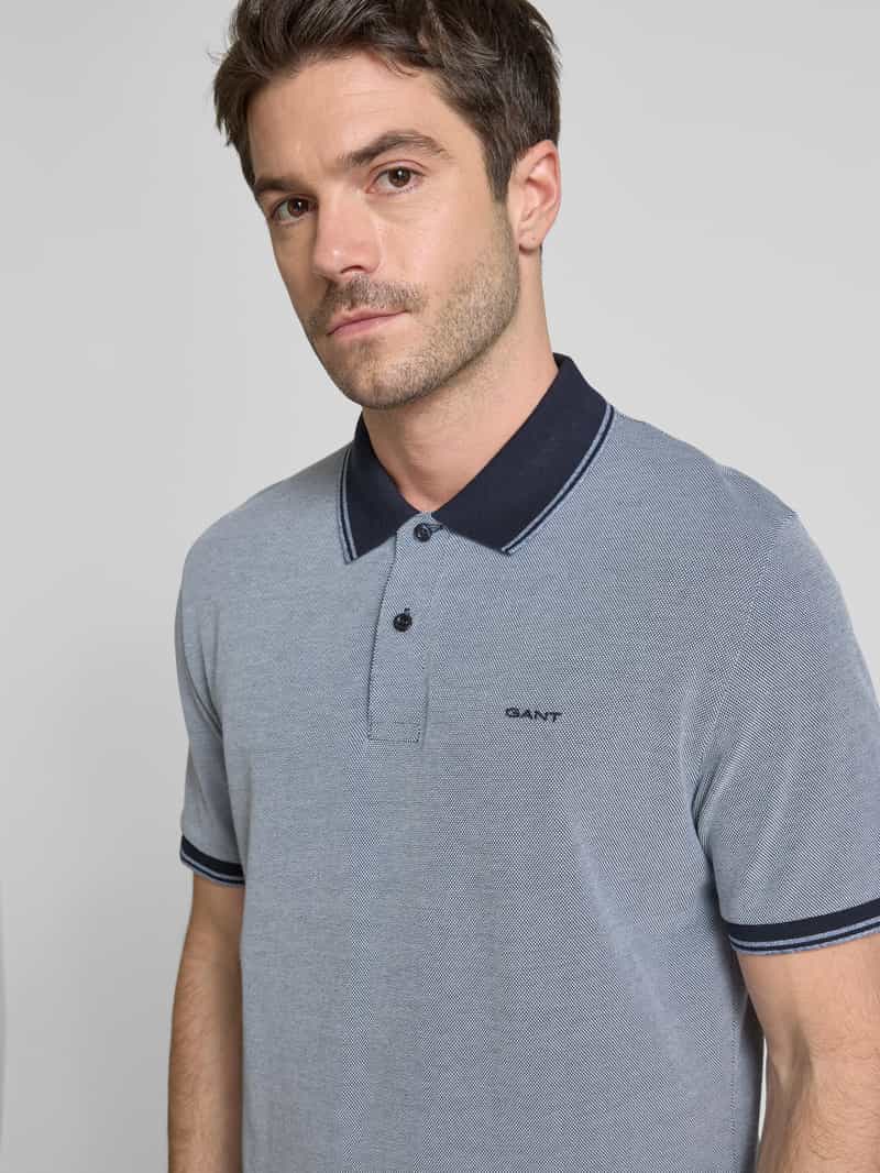 Gant Regular fit poloshirt met labelstitching model 'OXFORD'
