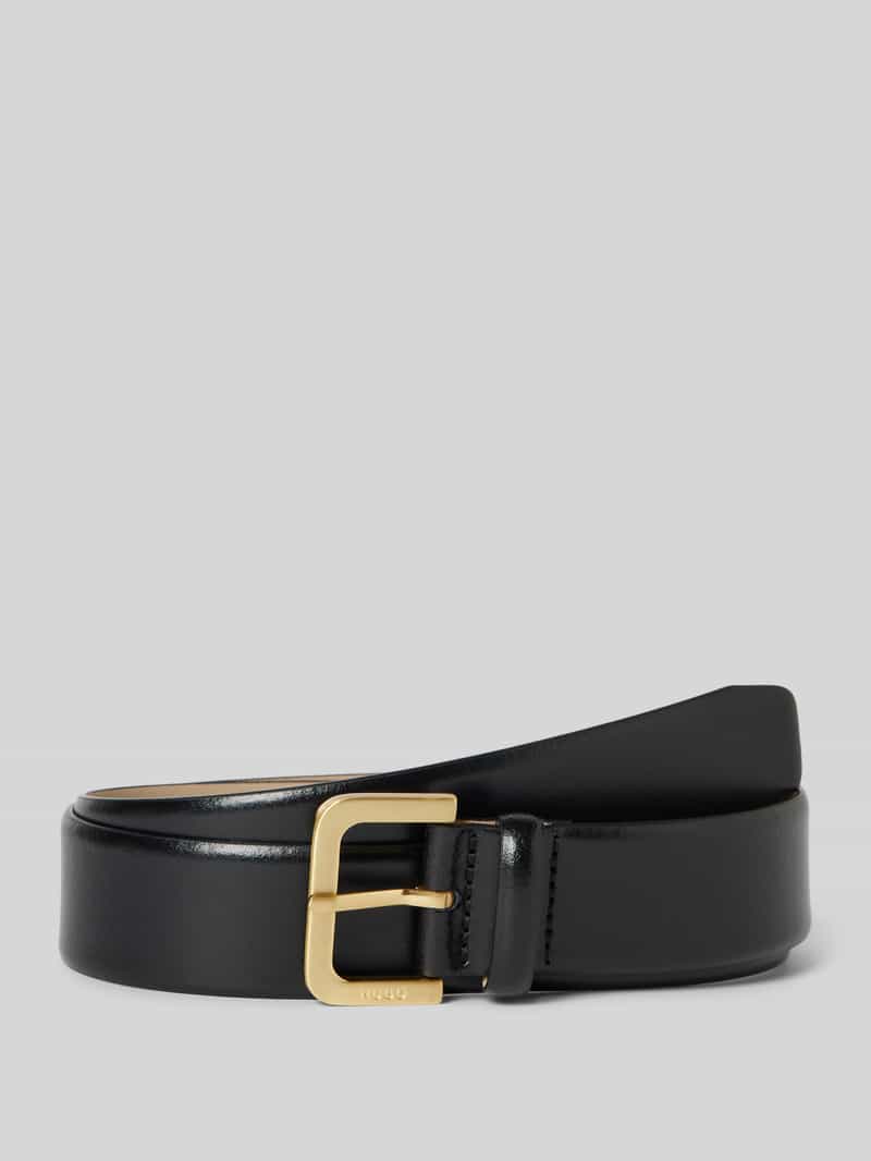 HUGO Leren riem met doornsluiting model 'Zana'