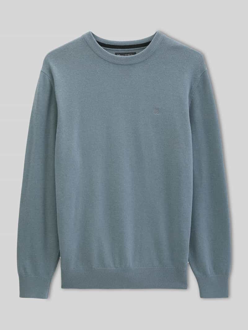 Regular fit pullover van katoenmix met scheerwol