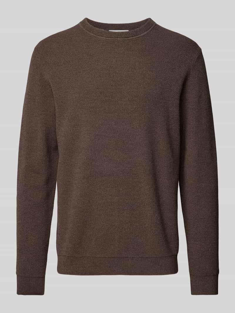 Selected Homme Gebreide pullover met ribboorden, model 'ROSS'