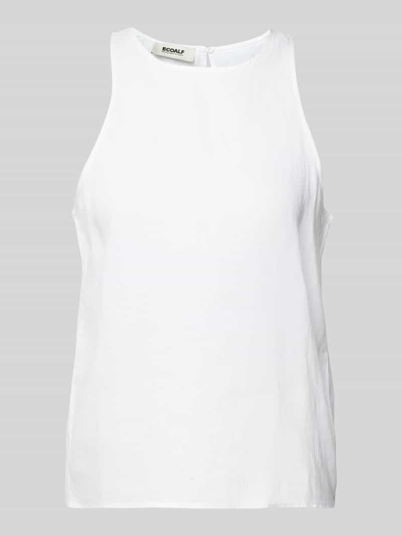 ECOALF Regular fit blousetop van linnen met ronde hals