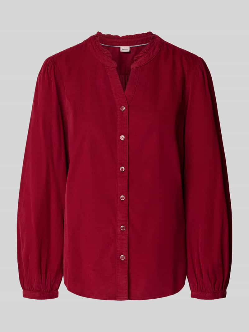 BRAX blouse met lange mouwen model 'VIOLET' met plooien