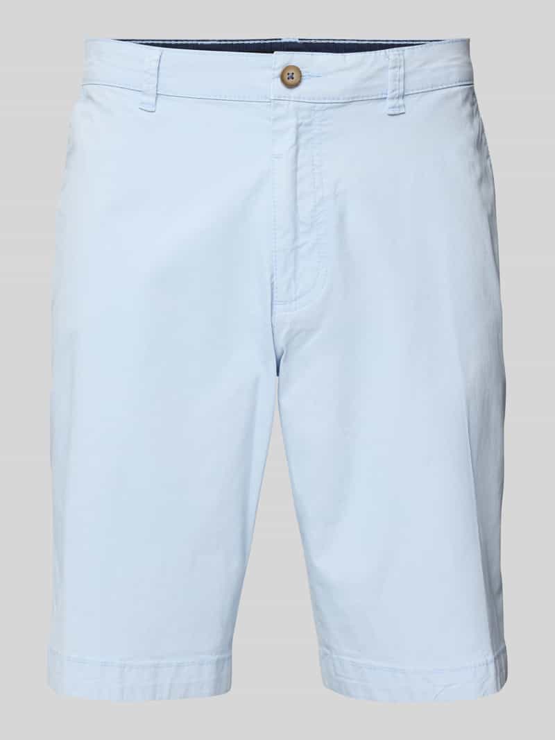 Bugatti Regular fit korte chino met ceintuurlussen model 'Flat'