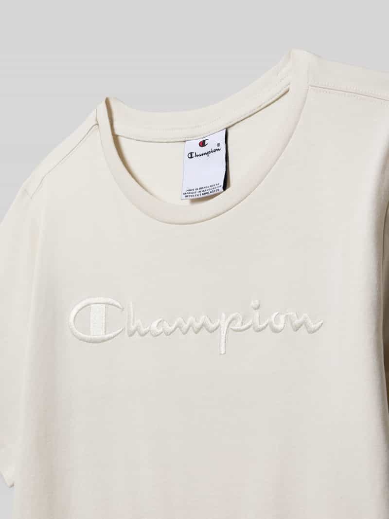 Champion T-shirt met labelstitching