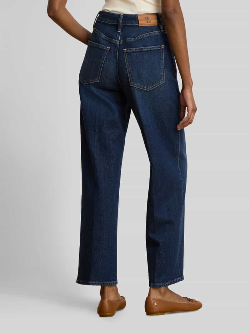 Lauren Ralph Lauren High waist straight fit jeans met labelpatch