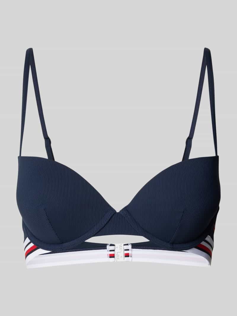 Tommy Hilfiger Push-upbikinitop met verstelbare spaghettibandjes