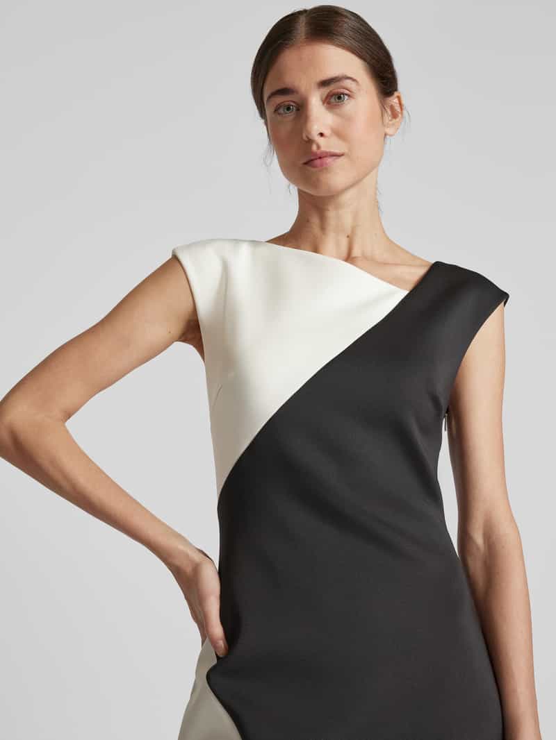 Calvin Klein Womenswear Knielange kokerjurk met labeldetail