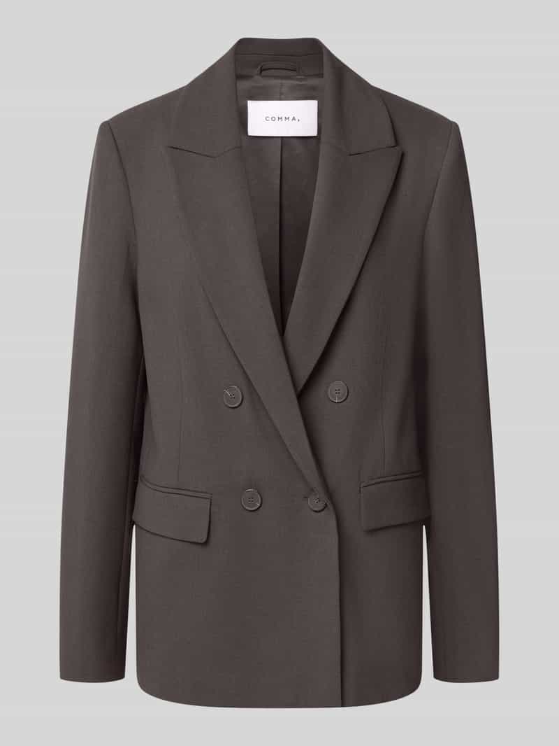 Comma oversized blazer met reverskraag