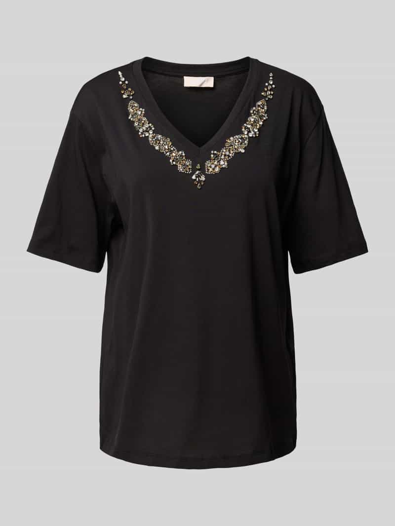 Liu Jo White T-shirt met siersteentjes