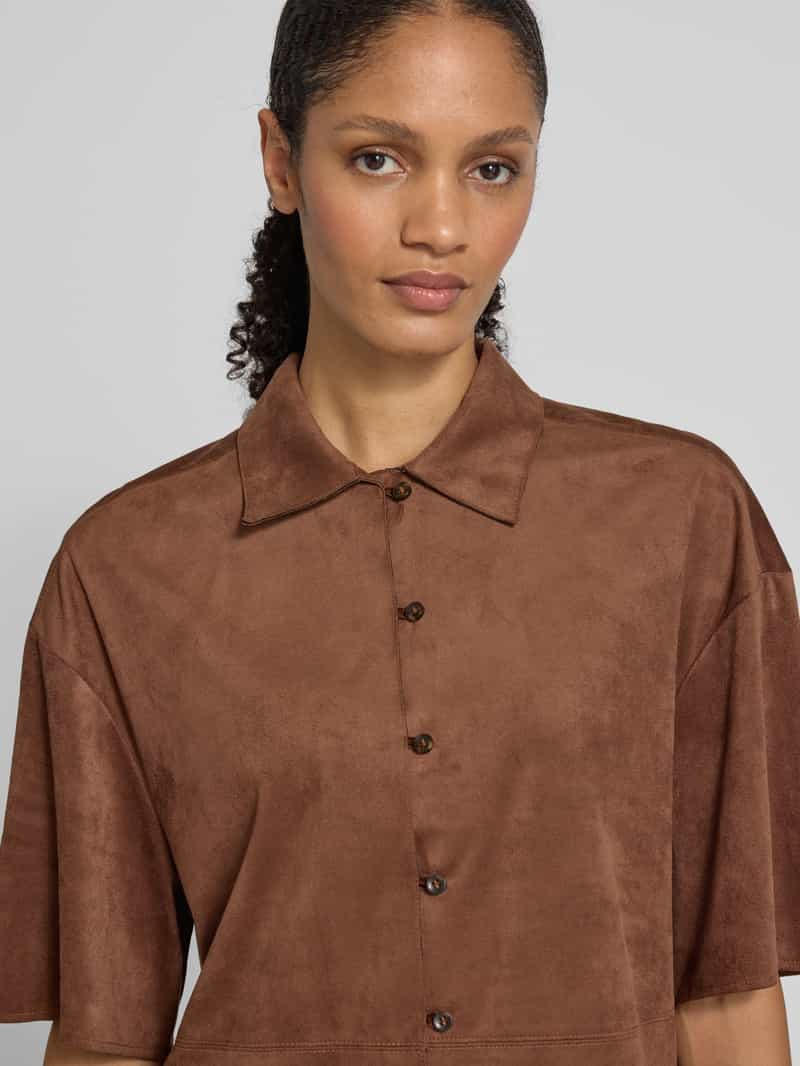 Christian Berg Woman Regular fit blouse met doorknoopsluiting
