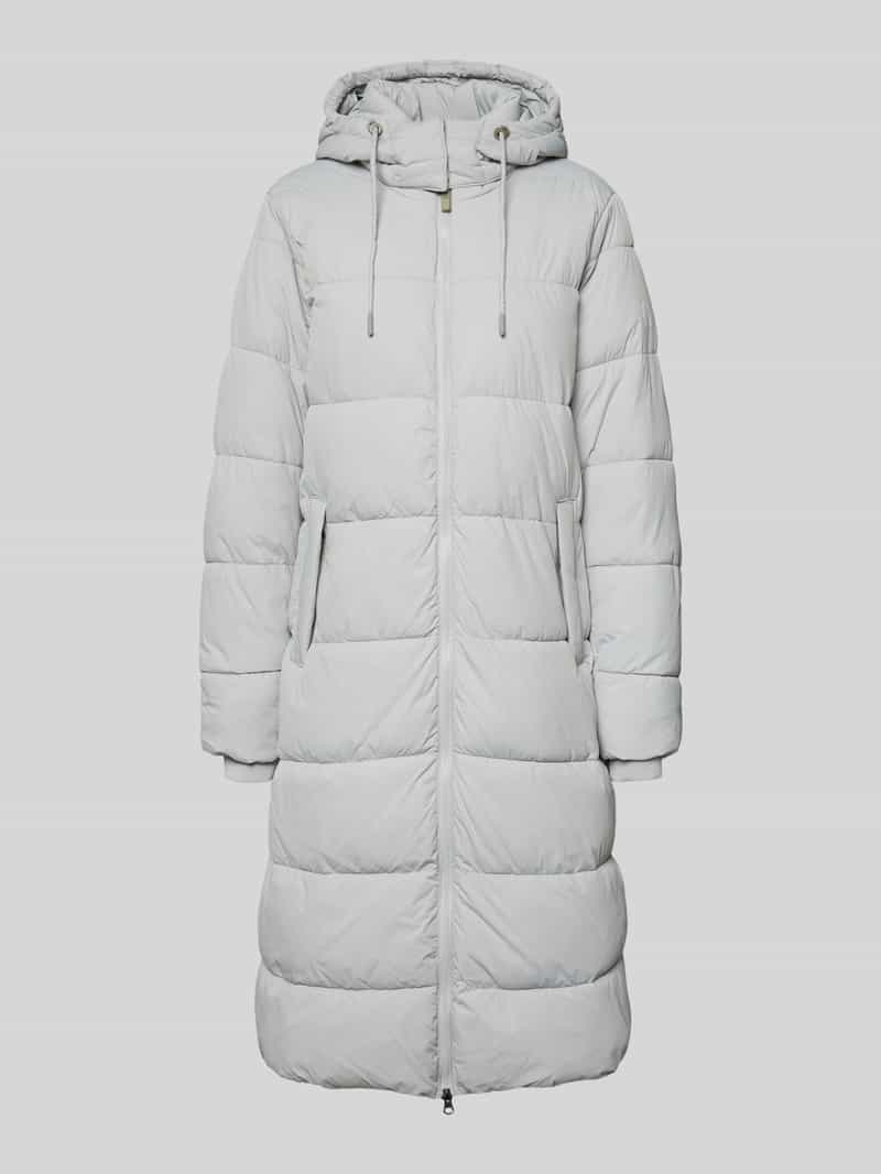 camel active Gewatteerde lange jas met steekzakken