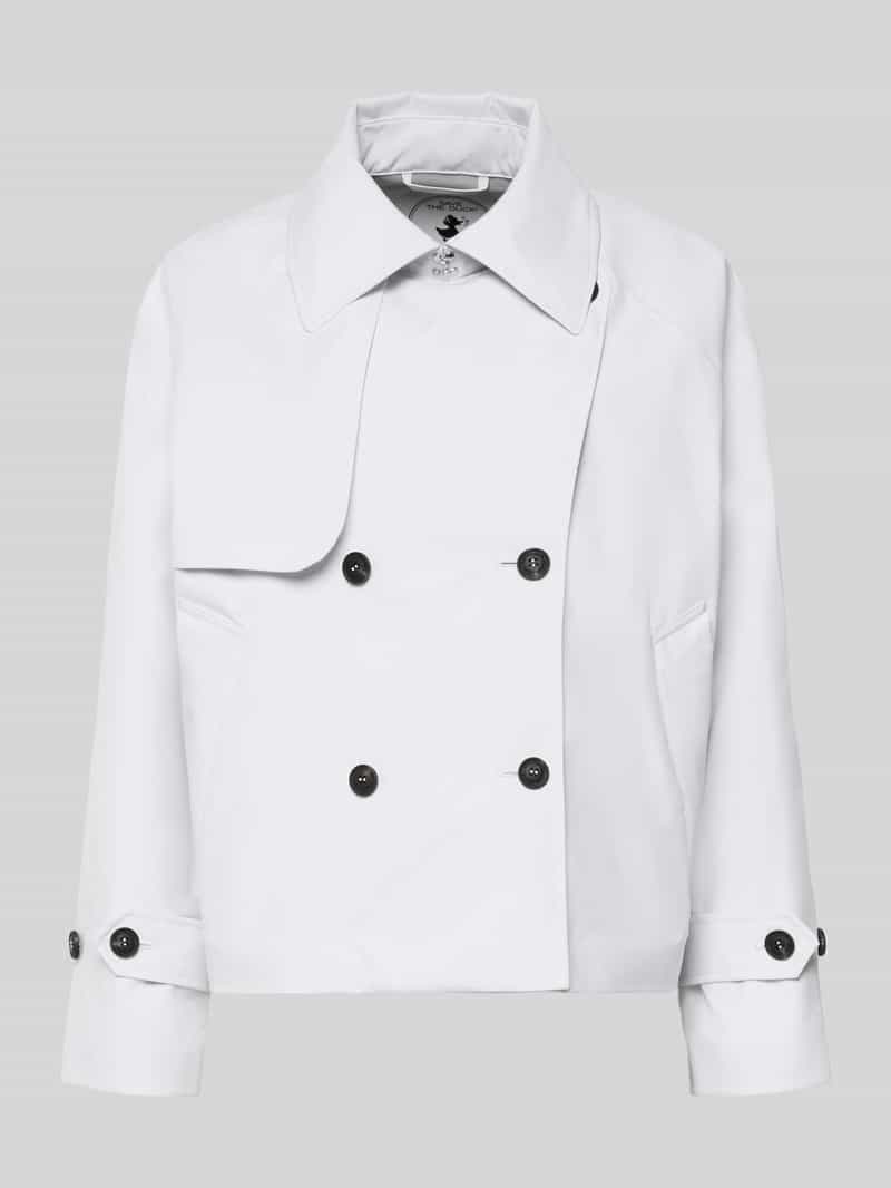 Relaxed fit Jack met platte kraag Model 'Garbo'